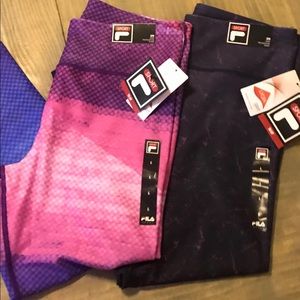 Fila Leggings bundle of 2 Size Large New with Tags